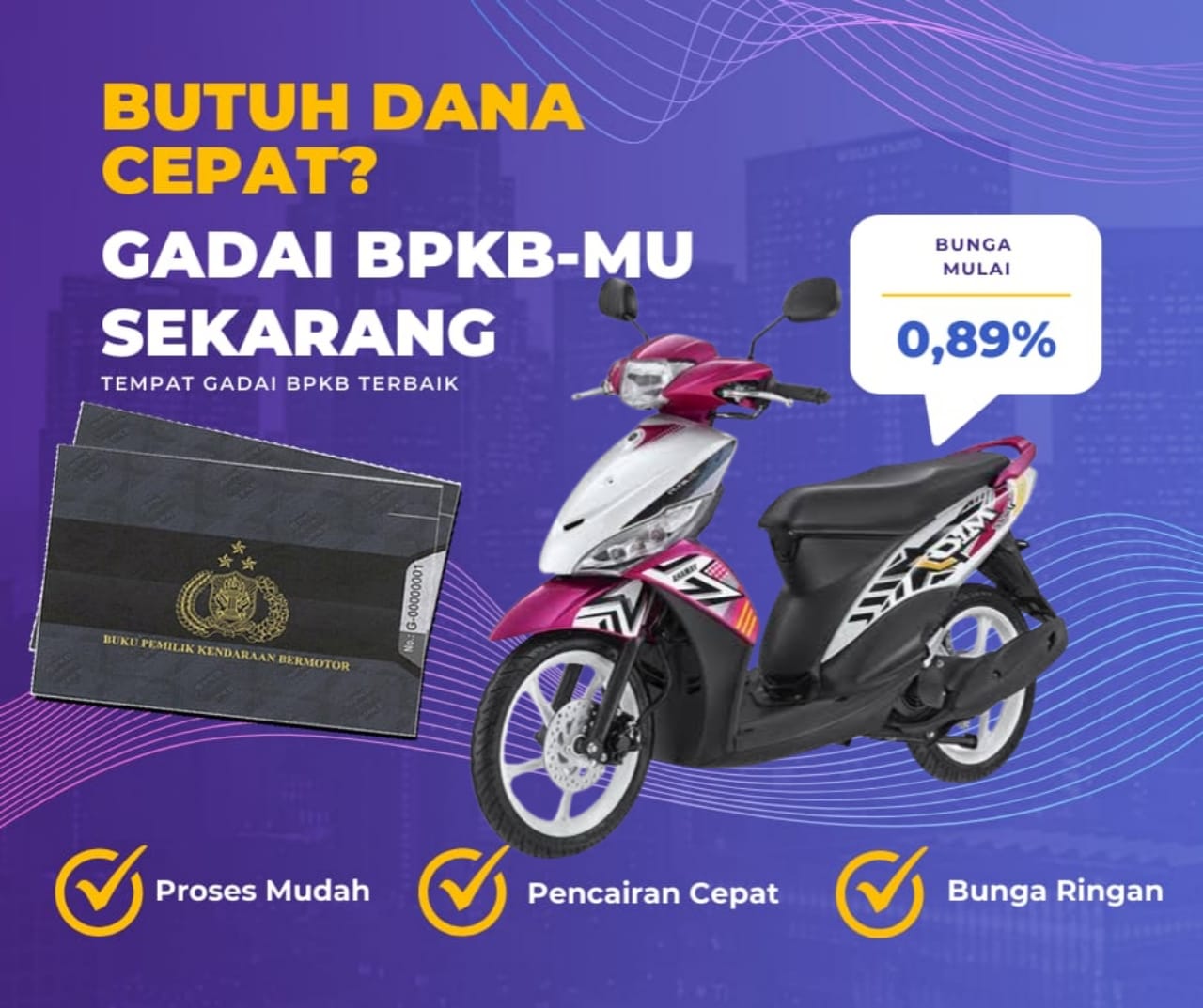 Kredit Jaminan Bpkb Motor Yamaha Mio Jsw Dapat Dana Berapa? Seperti Ini Simulasinya